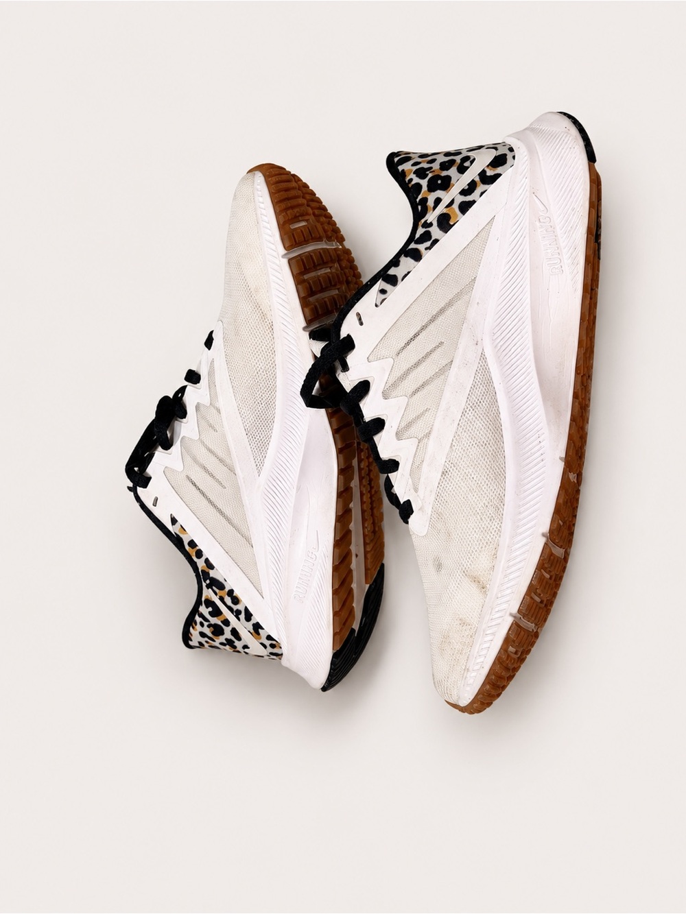 Nike Women's Athletic Sneakers - White with Black and Leopard Accent Size 9.5 - Picture 7 of 7